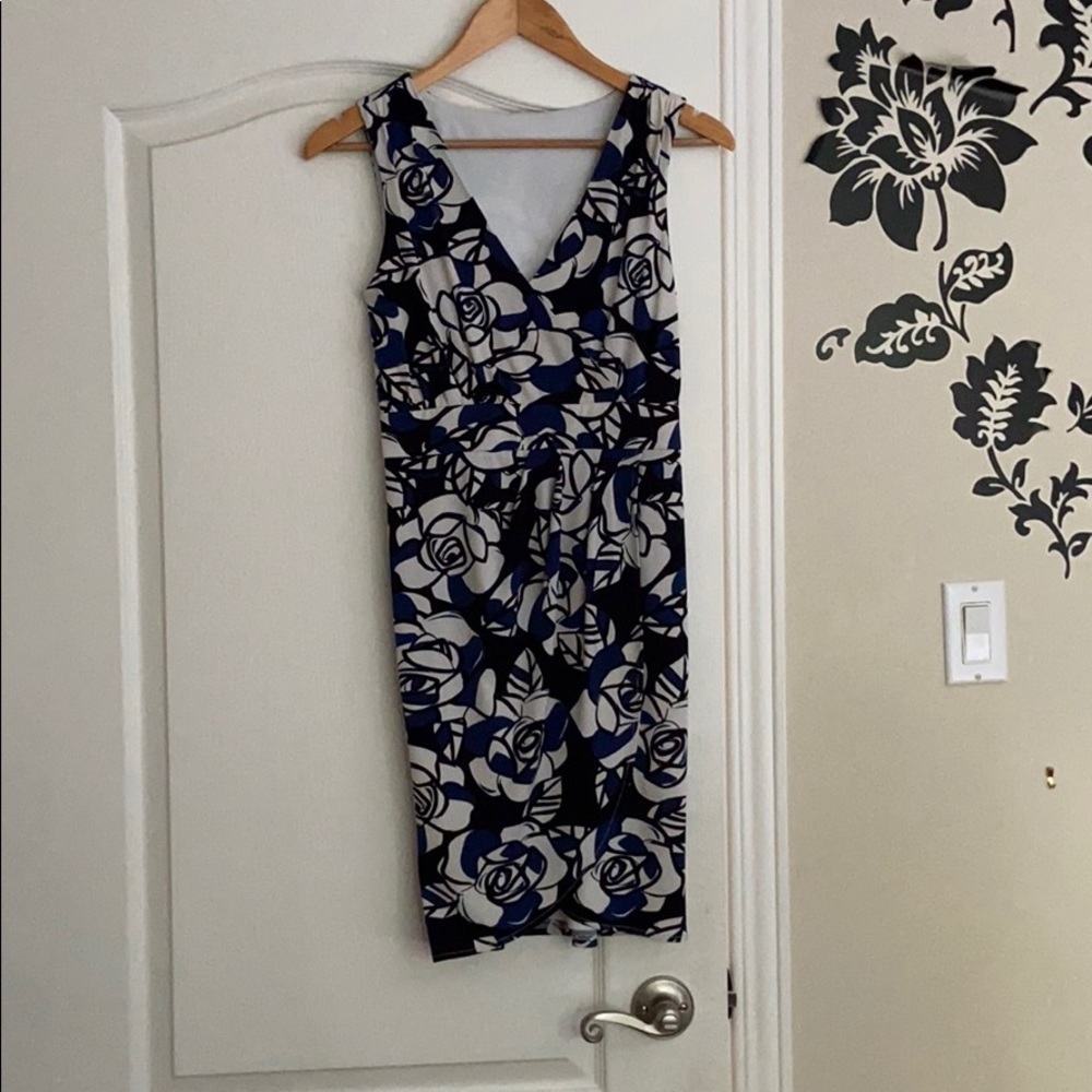 Floral Wrap Layered Dress